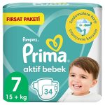 پوشک بچه پریما Prima لهستان سایز 7 بسته 30عددی