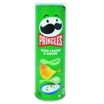 چیپس پرینگلز pringles با طعم پیاز و خامه ترش 165 گرم