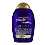 شامپو بدون سولفات ضد زردی او جی ایکس Ogx Blonde Enhance + Purple Toning حاوی کراتین، عصاره انجیر بنفش و زنبق 385 میل