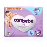 پوشک بچه جان ببه canbebe ekonomik paket سایز 4 بسته 40 عددی
