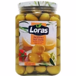 زیتون سبز شکسته لوراس خالص loras حجم 2250