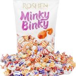 تافی میوه ای مغزدار مینکی بینکی روشن Minky Binky بسته 1 کیلویی