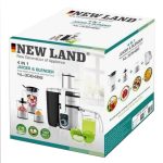 آبمیوه گیر 4 کاره استیل نیولند NEWLAND NL-3064BS - Image 4