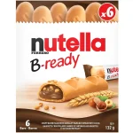 بیسکویت نوتلا بی ردی با مغز شکلاتی ۶ عددی Nutella B_ready وزن ۱53 گرم